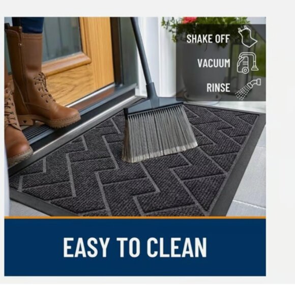 OLANLY Rug Entrance Mat Front Doormat Indoor Outdoor Heavy Duty Commercial Mats - Picture 6 of 8